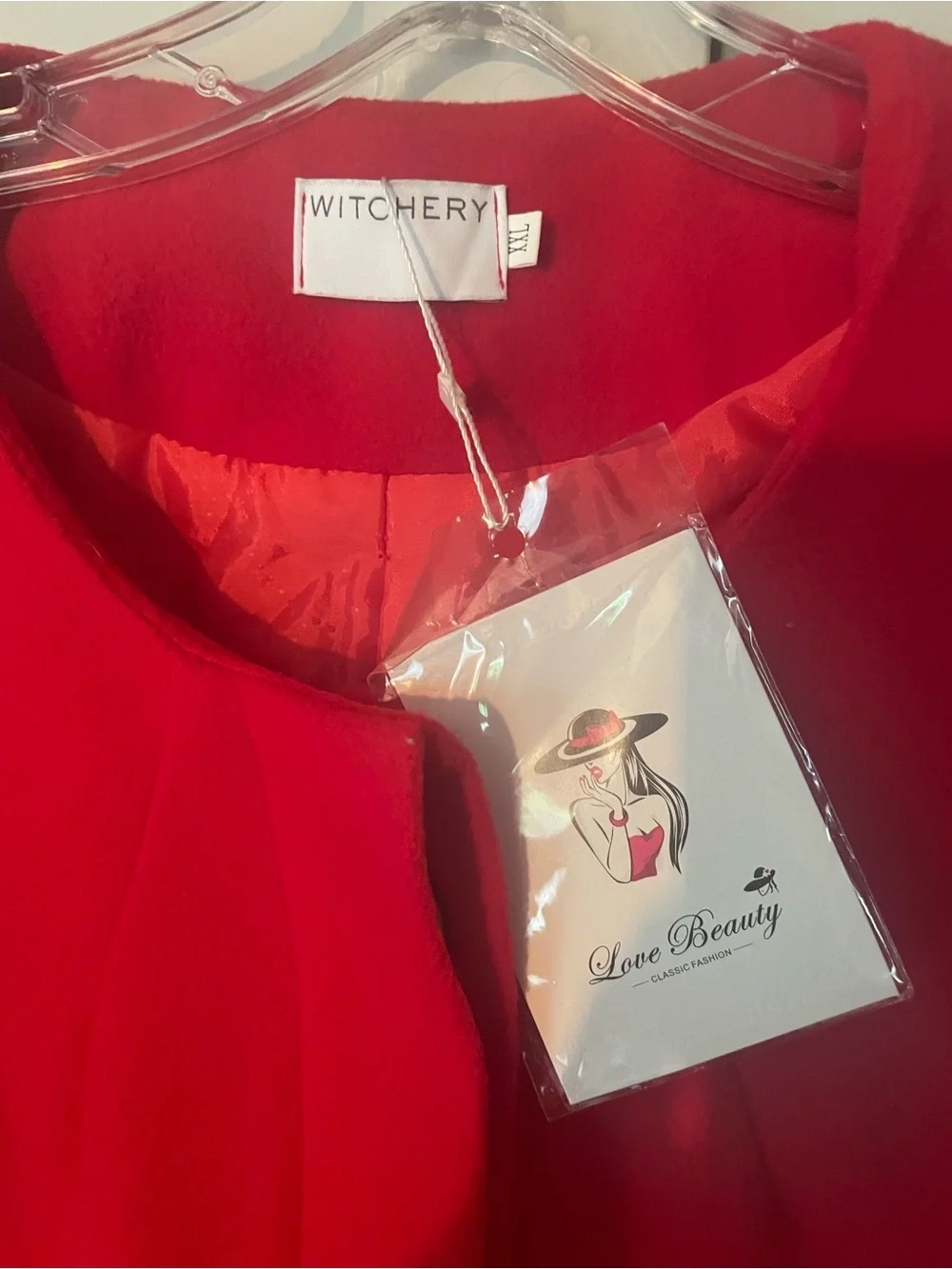 Witchery Red Pea Coat